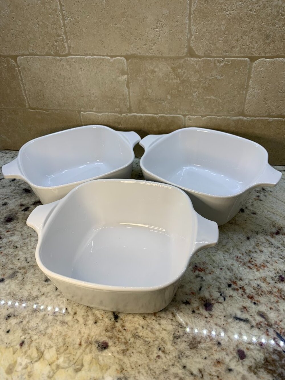 Corningware Casserole Dishes Lot of 3 Vintage Bakeware 22oz P-43-B
